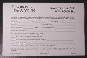 192D Item sold with 80000 SKU form